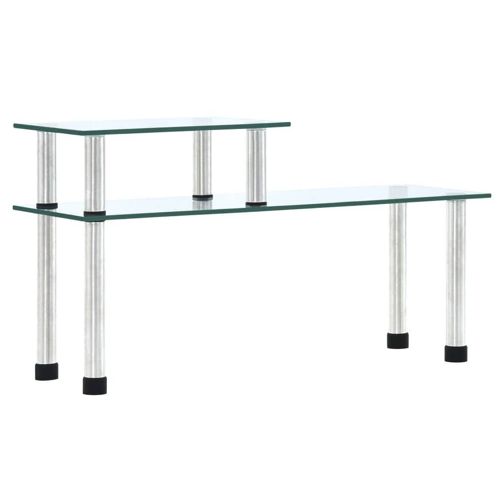 vidaXL - Keukenschap - 45x16x26 - cm - gehard - glas - transparent-0