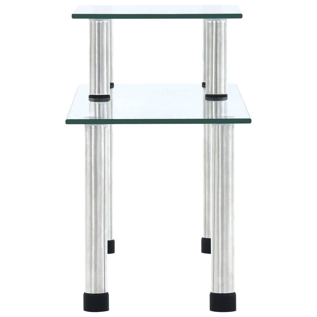 vidaXL - Keukenschap - 45x16x26 - cm - gehard - glas - transparent-3