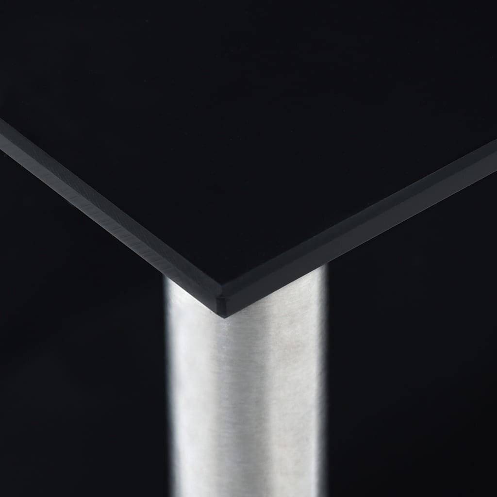 vidaXL - Keukenschap - 45x16x26 - cm - gehard - glas - zwart-1
