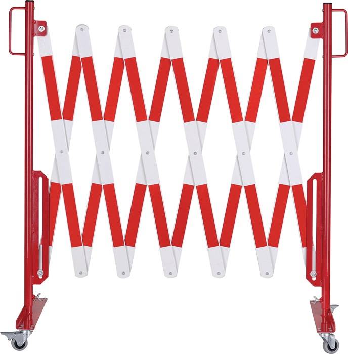 Harmonicahek - Wit & Rood - x 4000 mm x - - - - Voor binnen & buiten-0