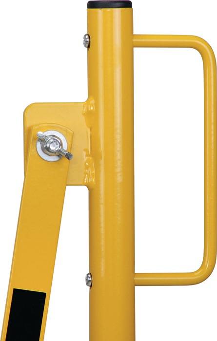 Paal met harmonicahek - Geel & Zwart - x 3600 mm x - - - - Voor binnen & buiten-2