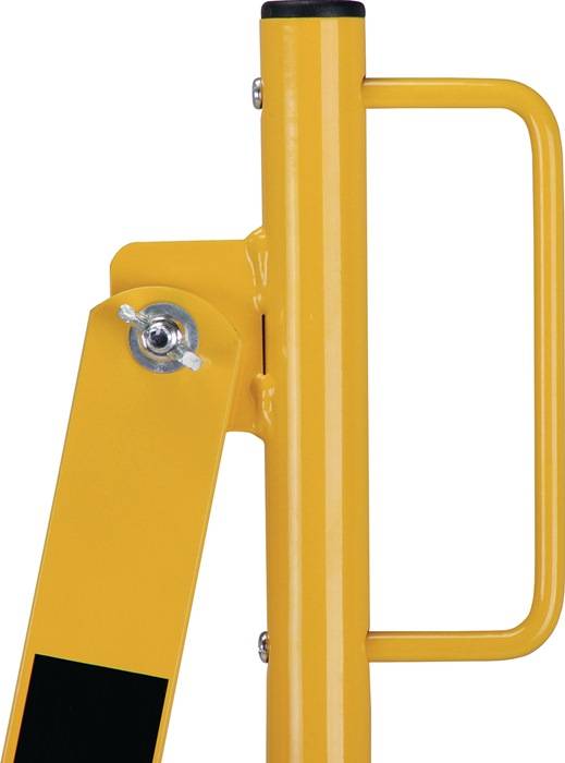 Paal met harmonicahek - Geel & Zwart - x 4000 mm x - - - - Voor binnen & buiten-2