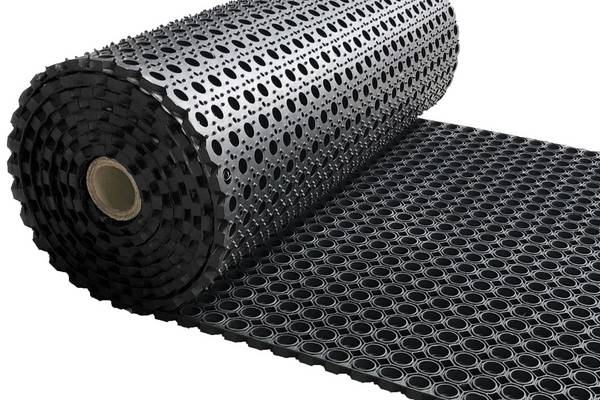Rubber ringmat op rol - Heavy Duty - Dikte 23mm - Breedte 100cm - Verkocht per strekkende meter