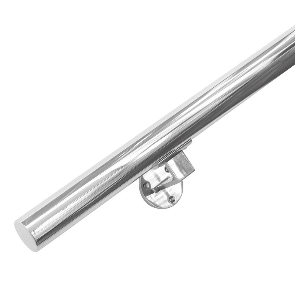 RVS Gepolijst Trapleuning 270 cm + 3 houders-0