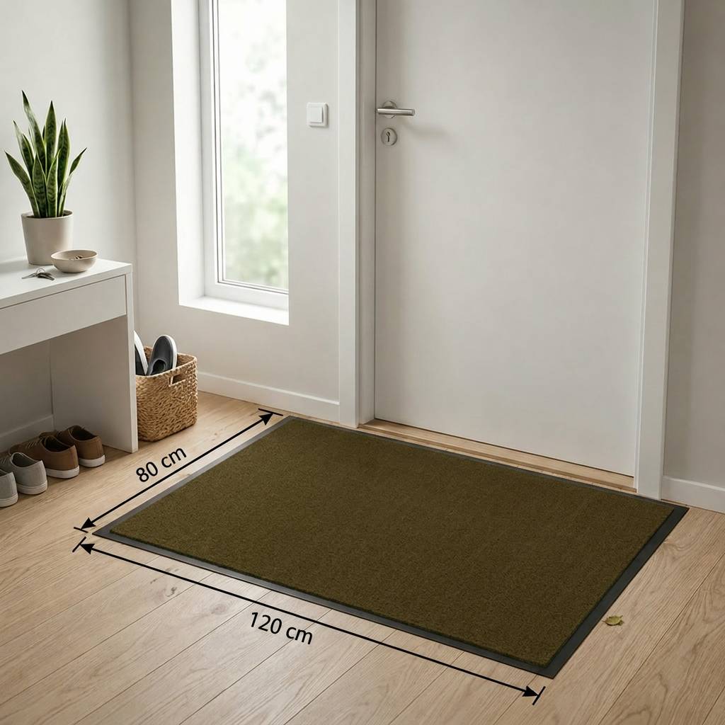 Droogloopmat Twister 80x120cm teak-1