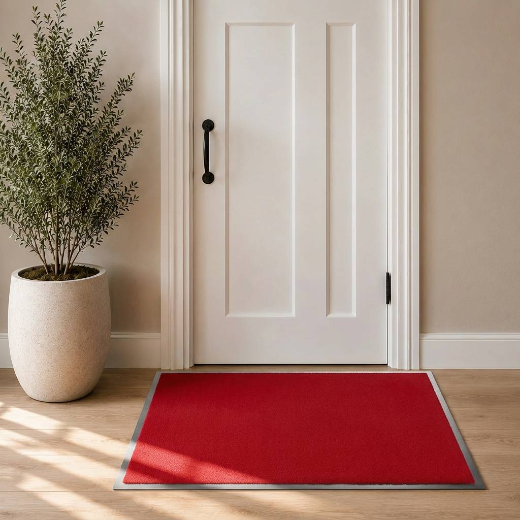 Droogloopmat Twister 80x120cm rood-0