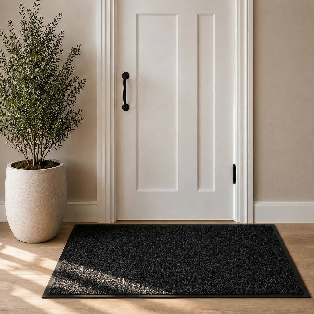 Droogloopmat Twister 90x150cm zwart-0