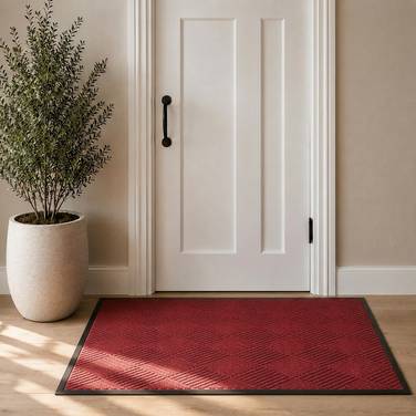 Schoonloopmat Brush Clean 90x150 cm - Rood