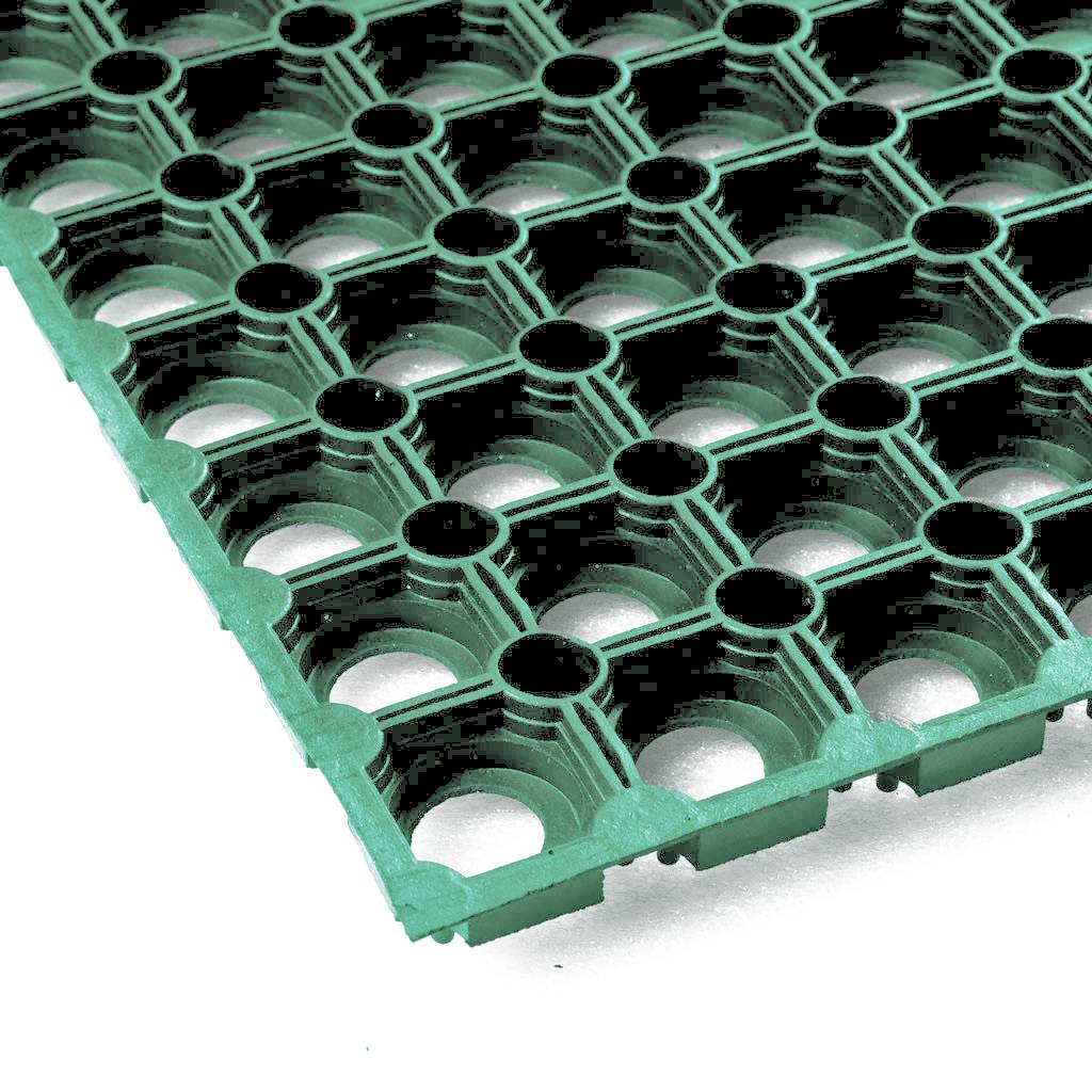 Ringmat 100 x 150 cm Groen-0