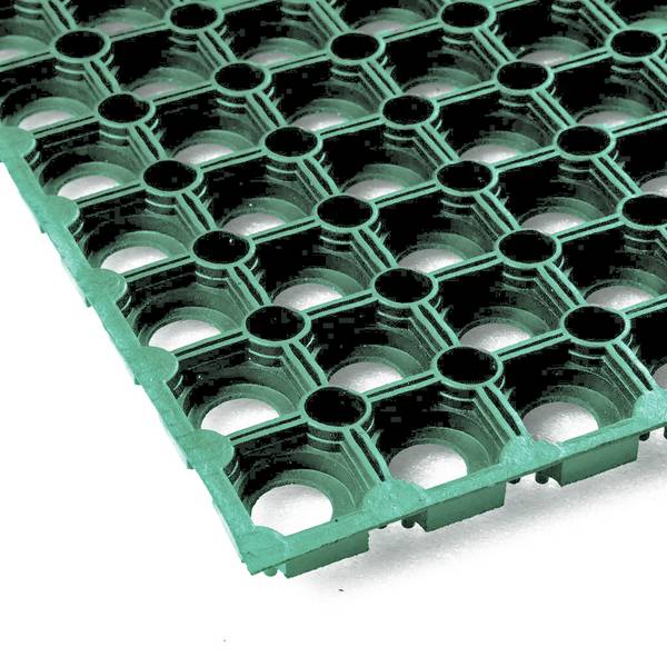Ringmat 100 x 150 cm Groen