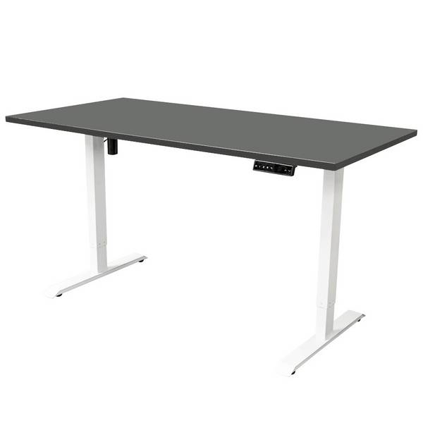Elektrisch verstelbaar bureau - 180x80 cm - Wit / Antraciet