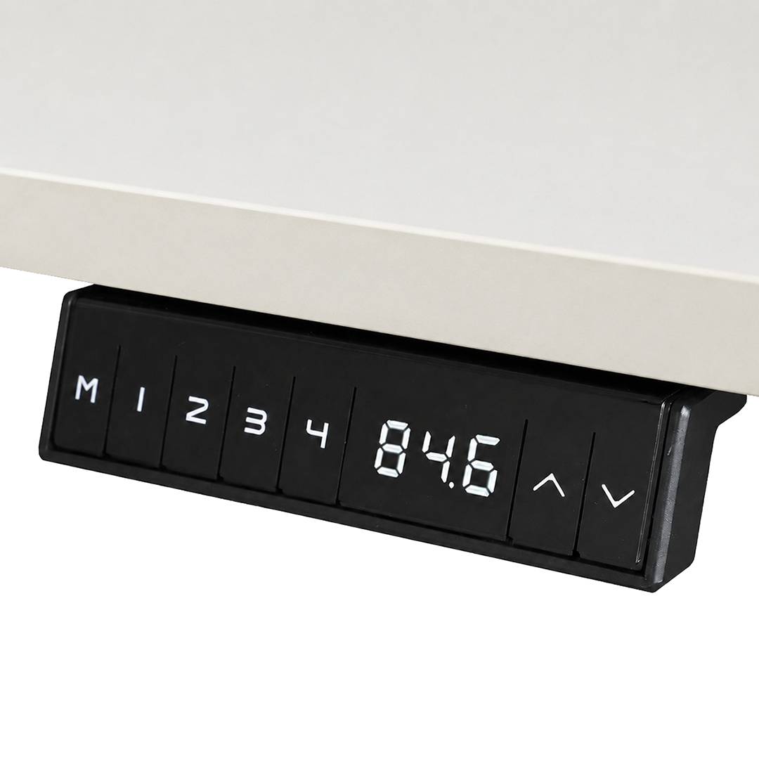 Elektrisch verstelbaar bureau - 180x80 cm - Single motor - Wit-1