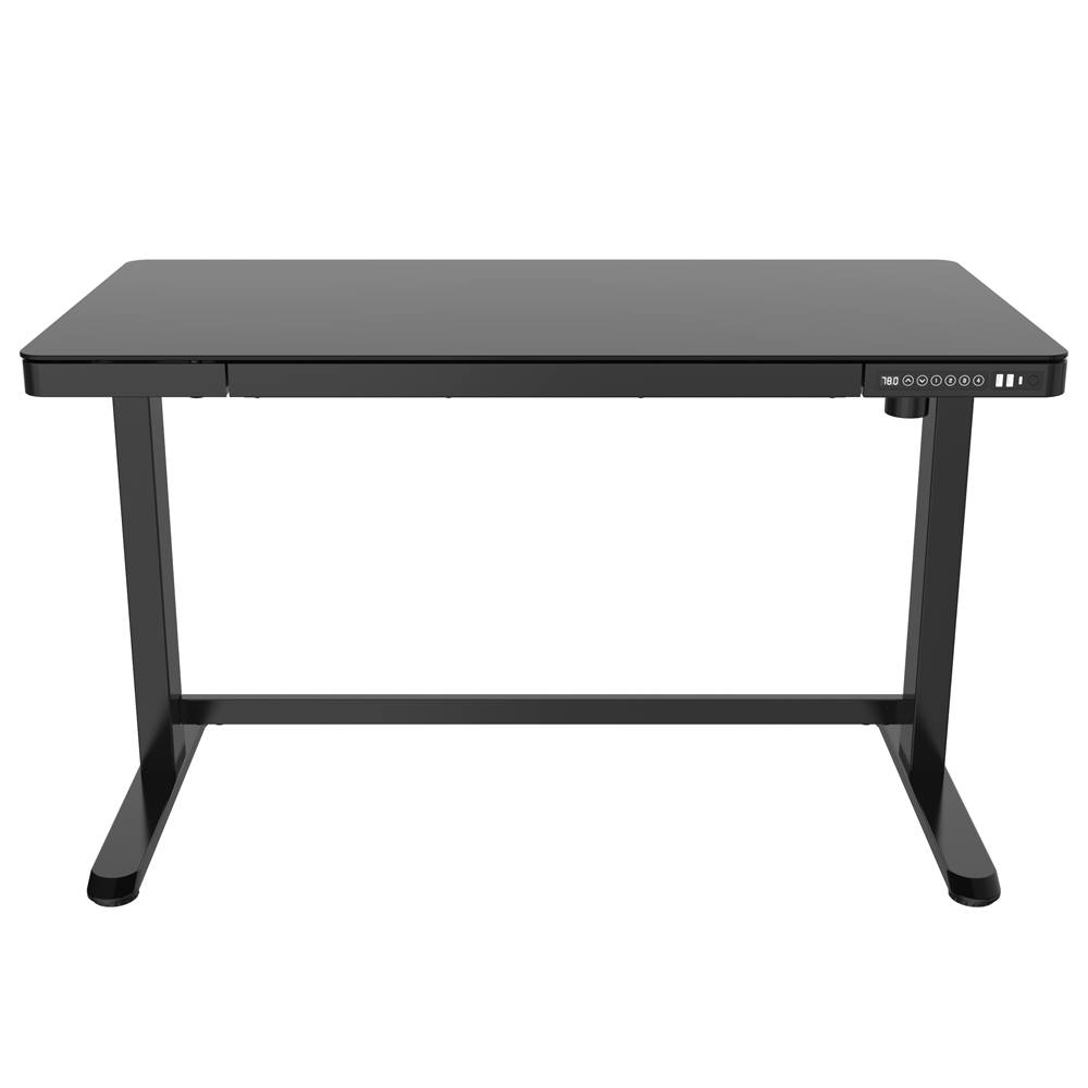 Elektrisch verstelbaar bureau -Zwart glas - 120x60 cm-2