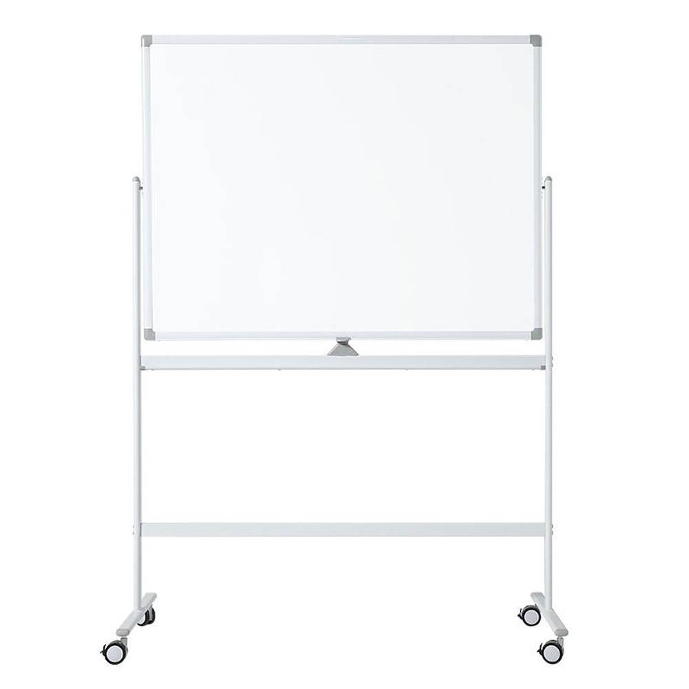 Verrijdbaar whiteboard 90x120 cm - Dubbelzijdig - Wit-0
