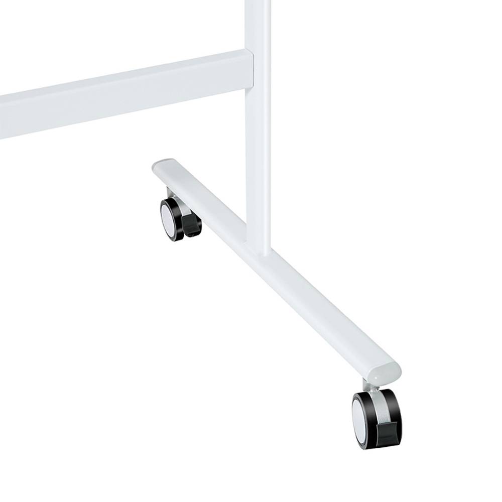 Verrijdbaar whiteboard wit 120x180 cm dubbelzijdig en magnetisch-3