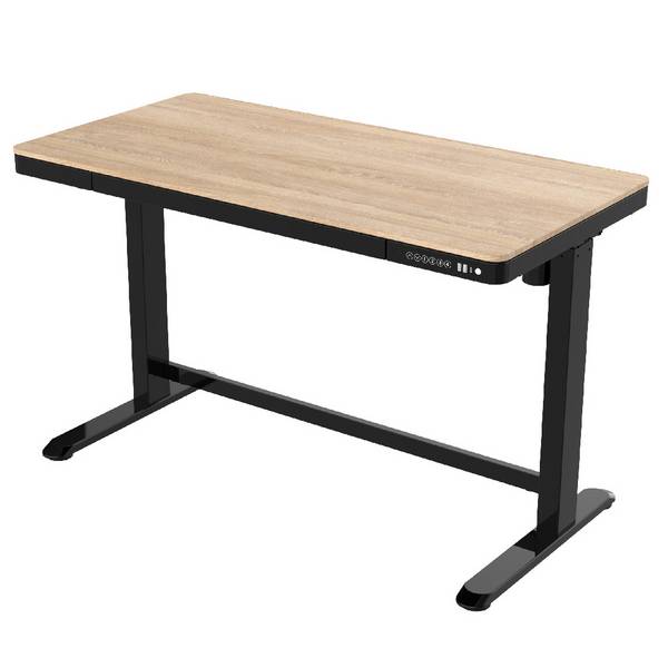 Elektrisch verstelbaar bureau - 120x60 cm - Whitewash eiken