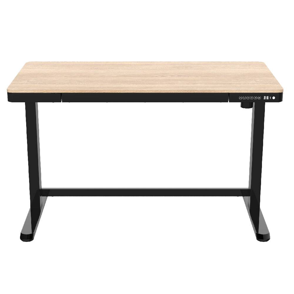 Elektrisch verstelbaar bureau - 120x60 cm - Whitewash eiken-2