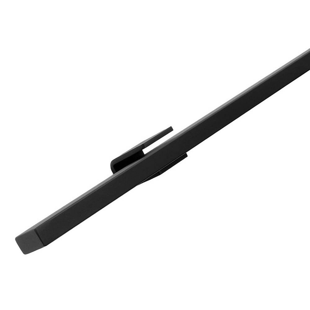 Design trapleuning zwart rechthoekig - 270 cm + 3 houders-0