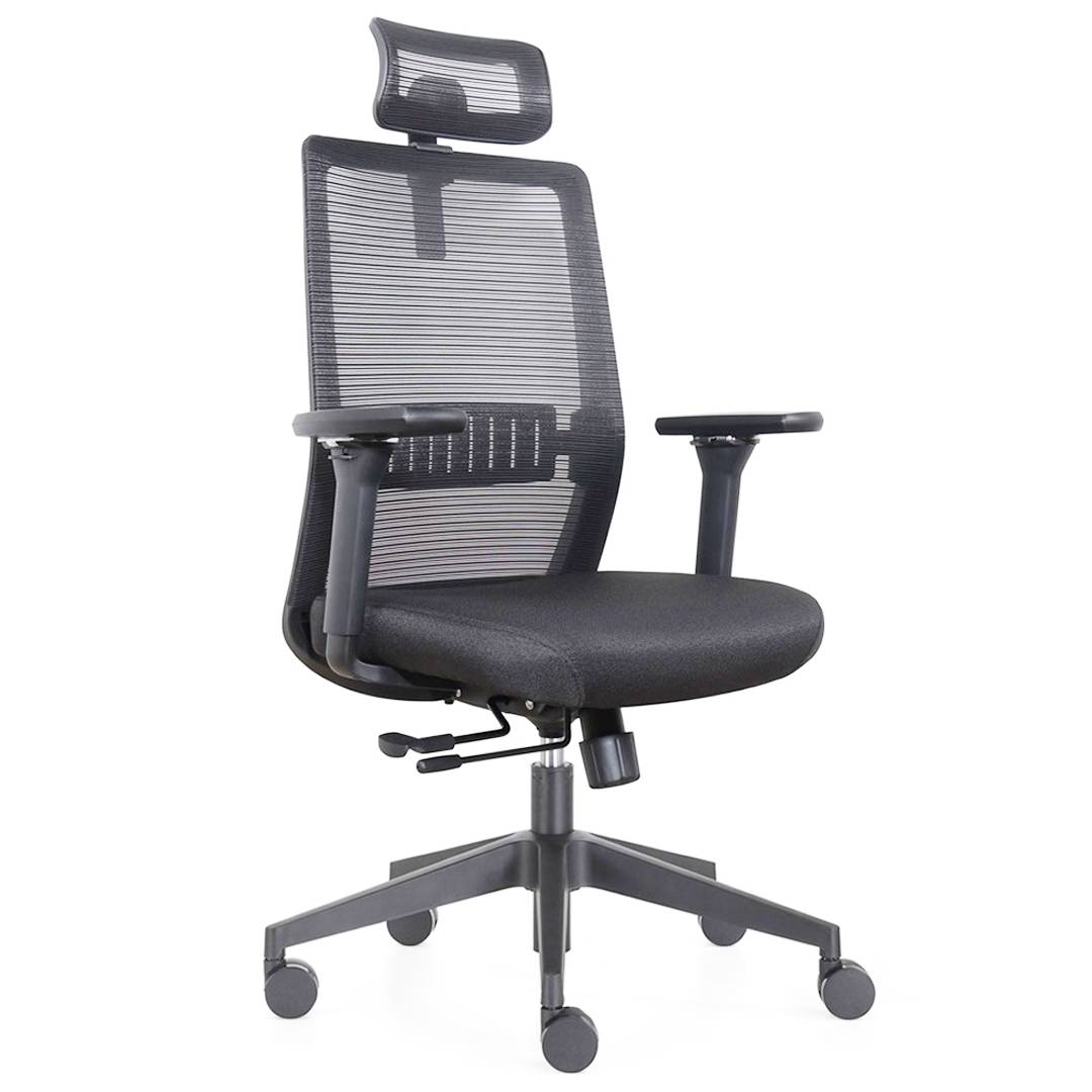 Bureaustoel Napoli Deluxe 4D - NEN-EN 1335 - Zwart-0