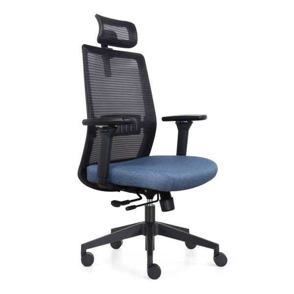 Bureaustoel Napoli Deluxe 4D - NEN-EN 1335 - Blauw