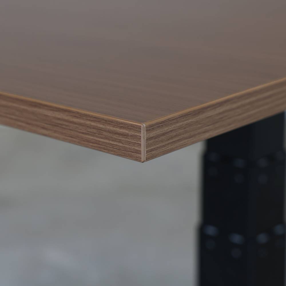 Elektrisch Verstelbaar bureau 140x80 cm - Dual - Zwart / Donker eiken-2
