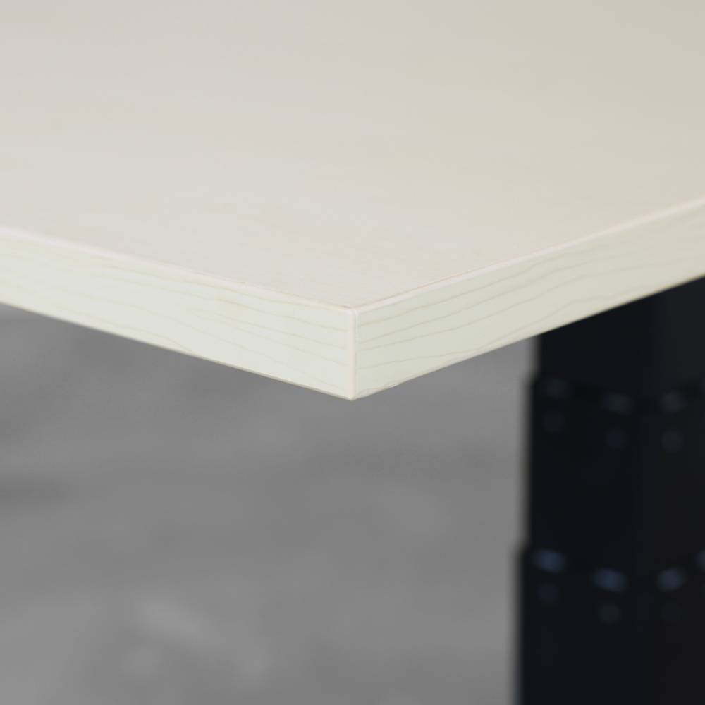 Elektrisch Verstelbaar duo bureau - 160x80 cm - Wit / Licht eiken-1