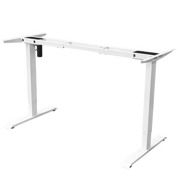 Bureau onderstel enkel - Single motor - Wit