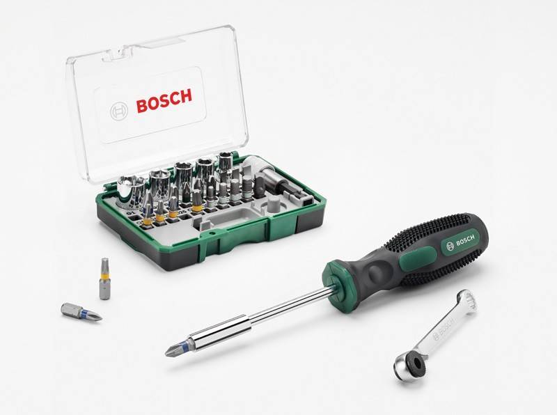 Bosch Bit- und Ratschenset 28tlg. mit Bithalter-Schraubendreher 2607017331 (2607017331)-0