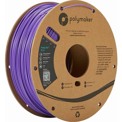 Polymaker 70544  Filament PLA kunststof  2.85 mm 1000 Violet PolyLite 1 stuk(s)