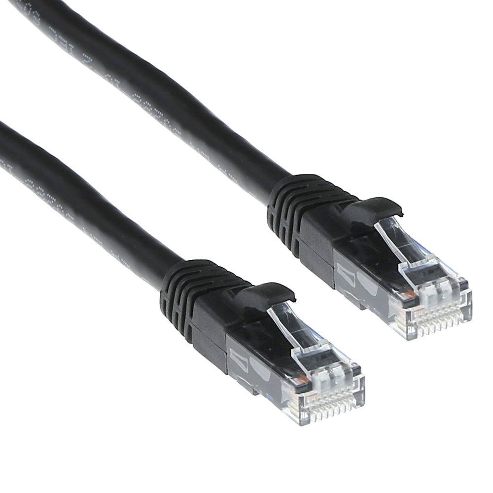 ACT IB2900 U/UTP CAT6A Patchkabel | Snagless | RJ45 Connectoren | Zwart | 50 cm-0