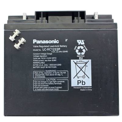 Panasonic LC-XC1222P Cyclische loodzuuraccu met M5-schroefaansluiting 12V, 22000 mAh