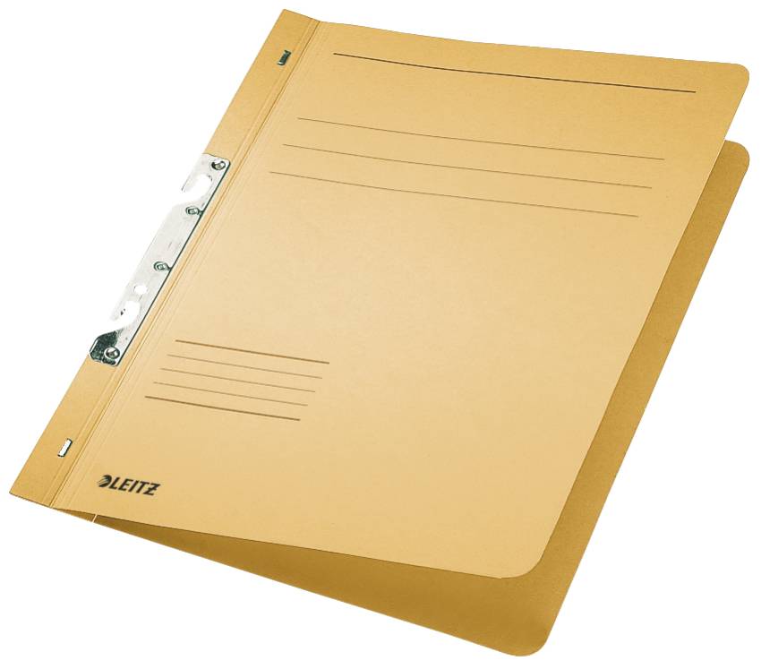 LEITZ Geperforeerde Map - DIN A4 - Manila Karton - Chamois 250 g/m² - Capaciteit: 170 Vellen - 50 Stuks (3746-00-11)-1