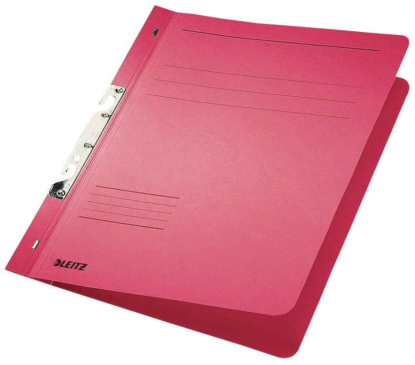 LEITZ Geperforeerde Map - DIN A4 - Manila Karton - Rood 250 g/m² - Capaciteit: 170 Vellen - 50 Stuks (3746-00-25)-2