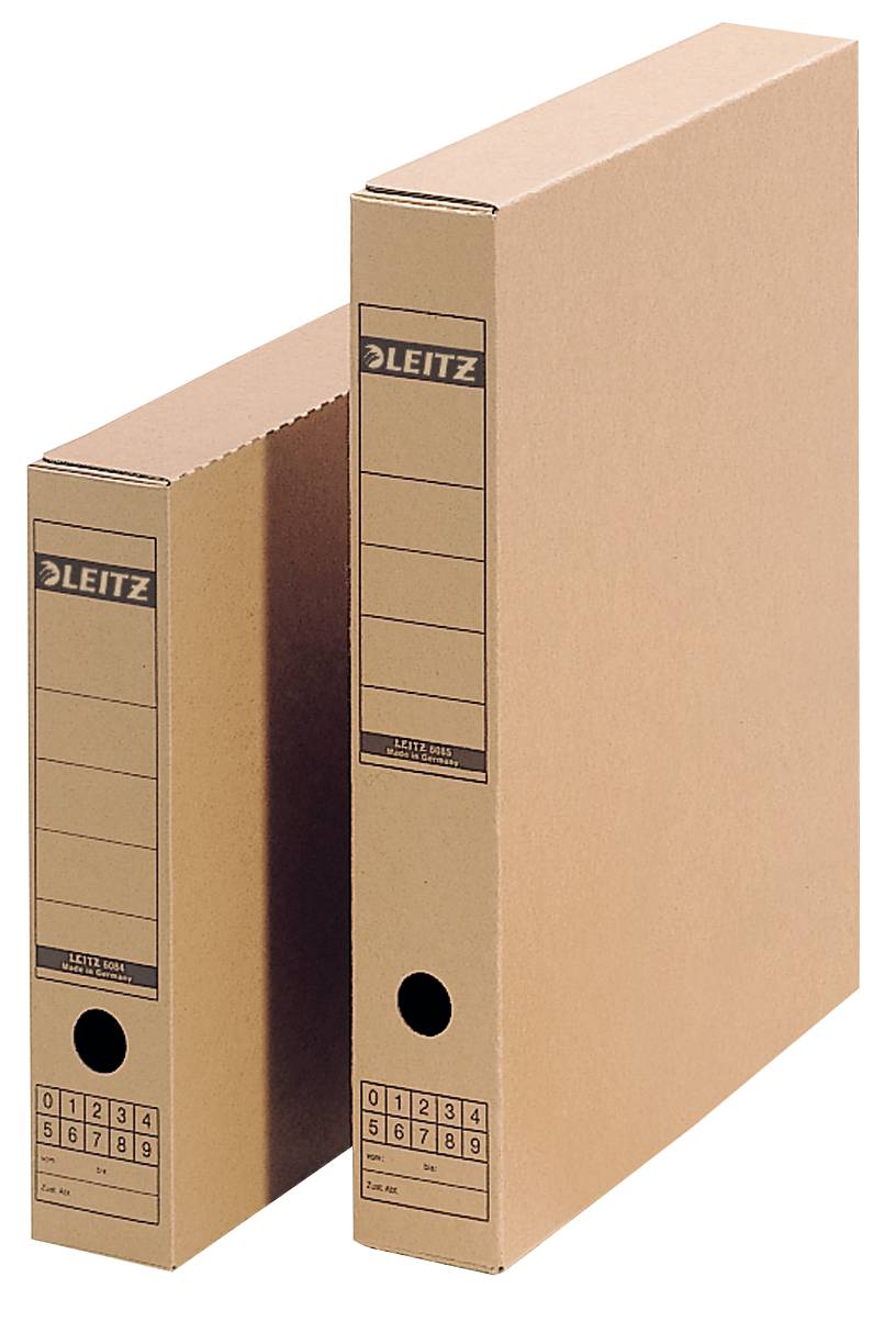 LEITZ Archiefdoos met Sluitflap, A3, Golfkarton, Bruin (6085-00-00)-2