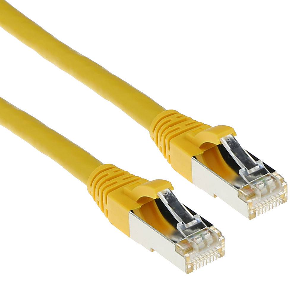 ACT FB6851 SFTP CAT6A Patchkabel Snagless Geel - 1,5 meter-0