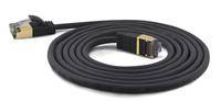 Wantec patchkabel SSTP CAT7 Ste. CAT6a d=4mm 0,10m zwart-0