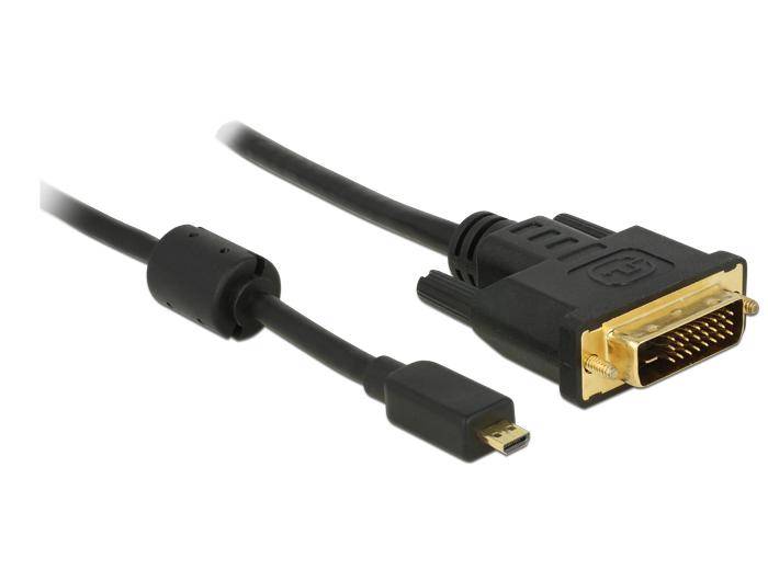 Micro HDMI naar DVI-D Dual Link kabel / zwart - 2 meter-2