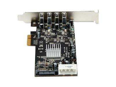 StarTech.com 4 Port PCI Express (PCIe) SuperSpeed USB 3.0 Adapterkaartmet 4 Dedicated 5Gbps Channels - UASP - SATA / LP4-4