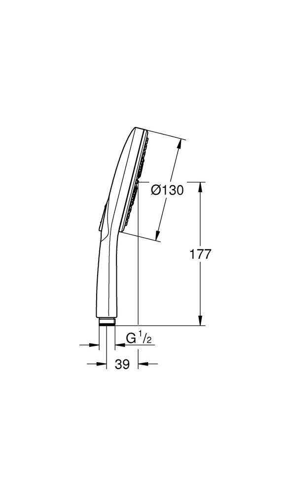 Rainshower SmartActive 130 Handdouche 3 straalsoorten-2