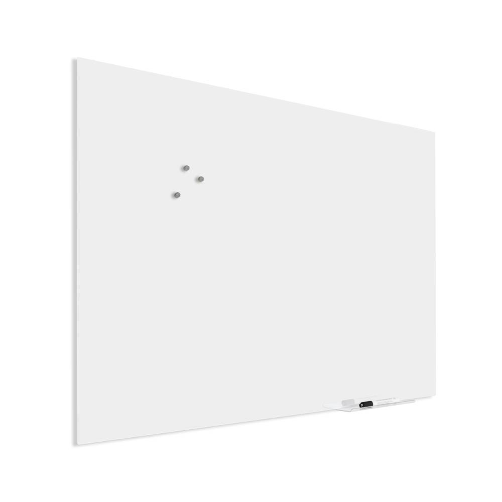 Premium glassboard met blinde bevestiging - 90x120 cm - Wit-0