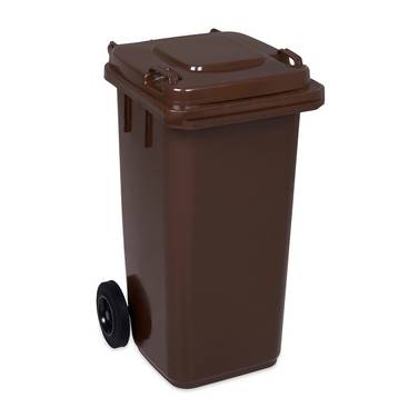 Kliko / mini container 120 liter - Bruin
