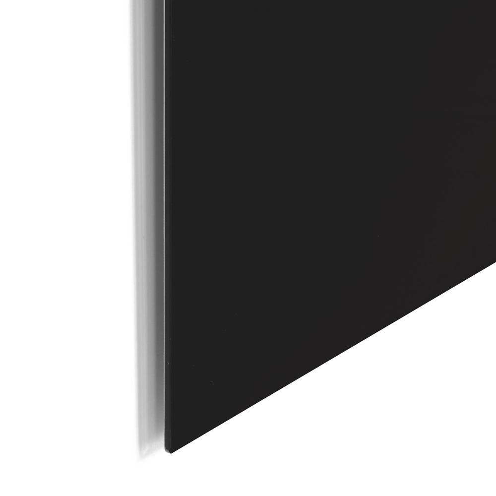 Premium glassboard met blinde bevestiging - 100x150 cm - Zwart-4