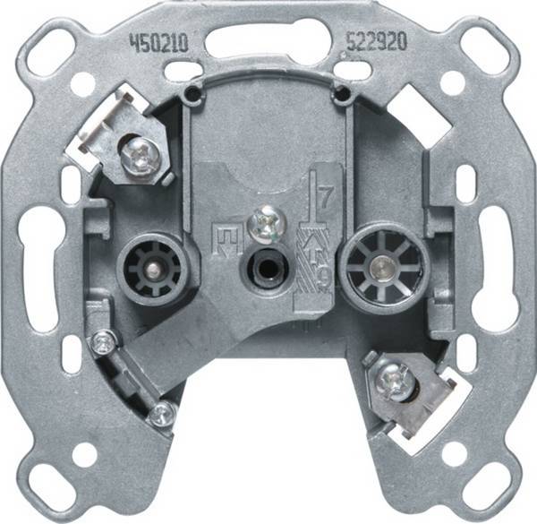 COAX Inbouwdoos / einddoos  - metaal
