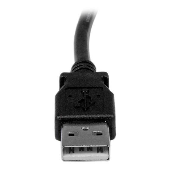StarTech.com 2 m USB 2.0 A naar B-kabel met linkerhoek - St/St - USB-printerkabel - USB-kabel - USB Type-1
