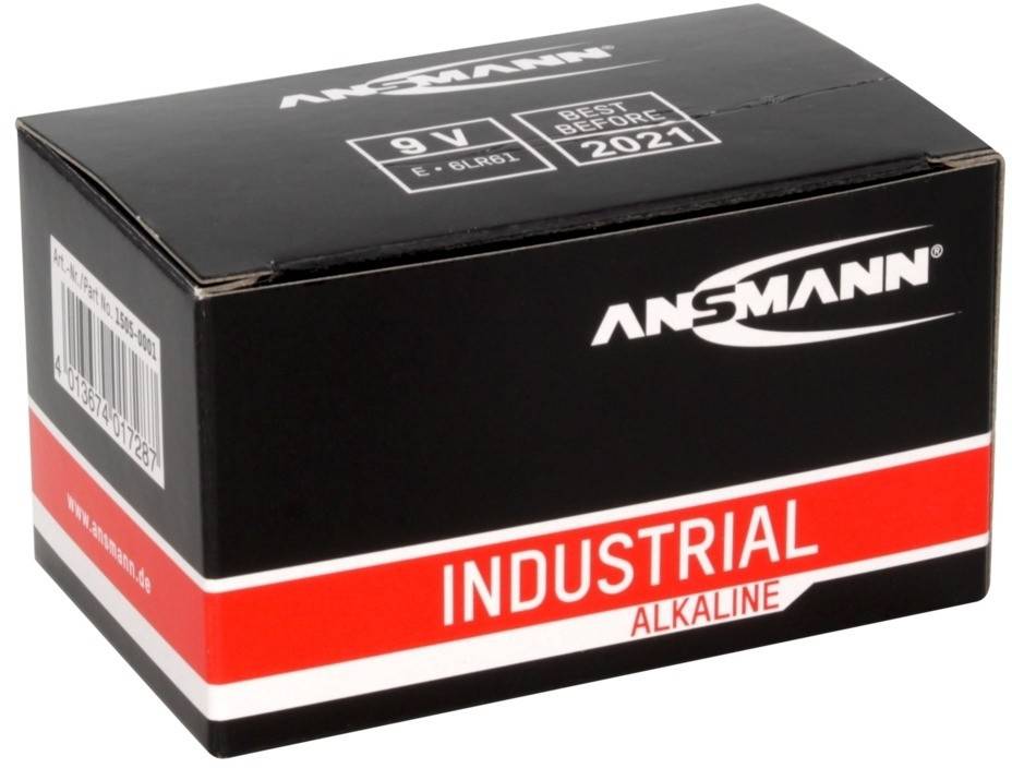 Ansmann Batterijen 9V 10ST-1