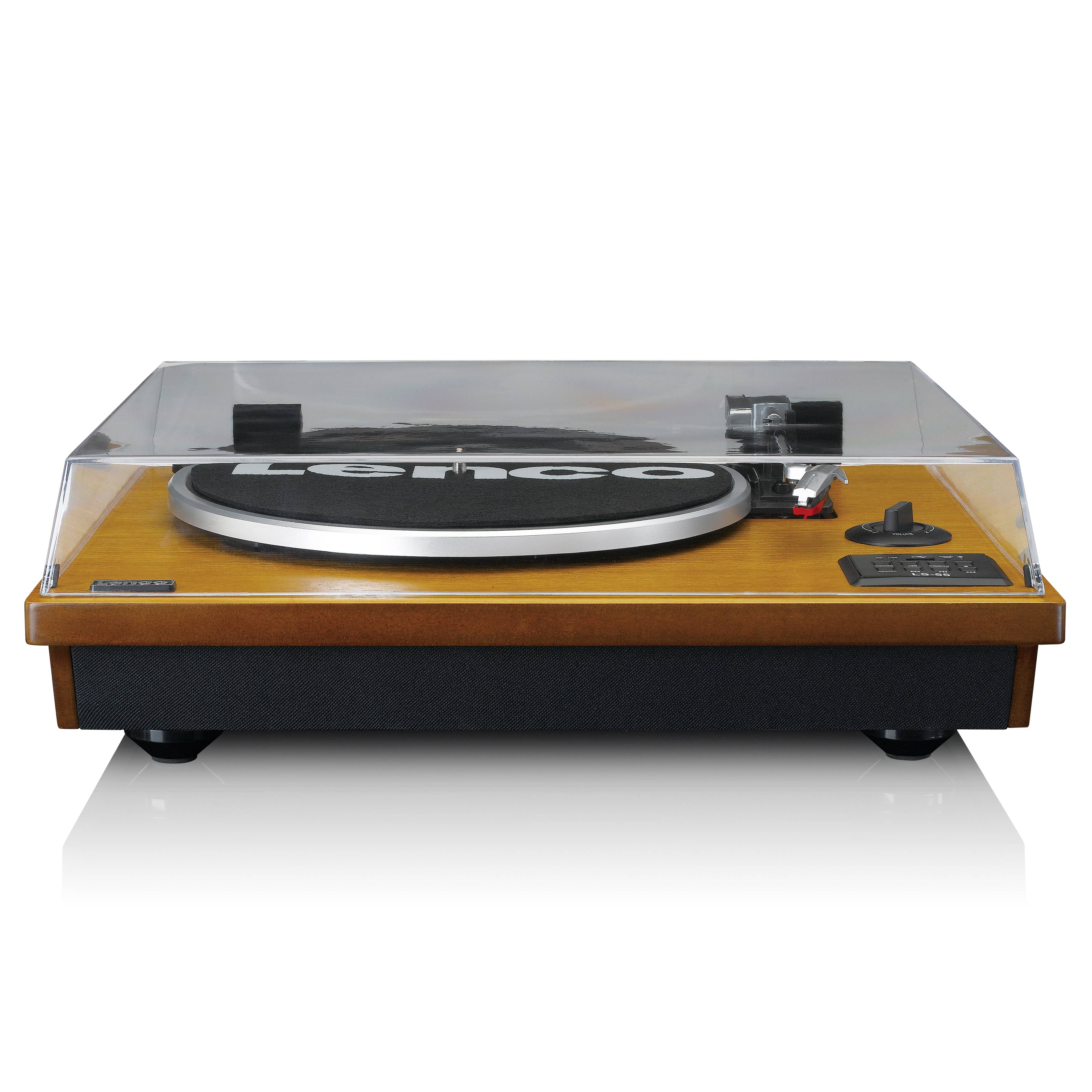 LENCO LS-55WA - Platenspeler met Bluetooth®, USB, MP3, luidsprekers - Hout-1