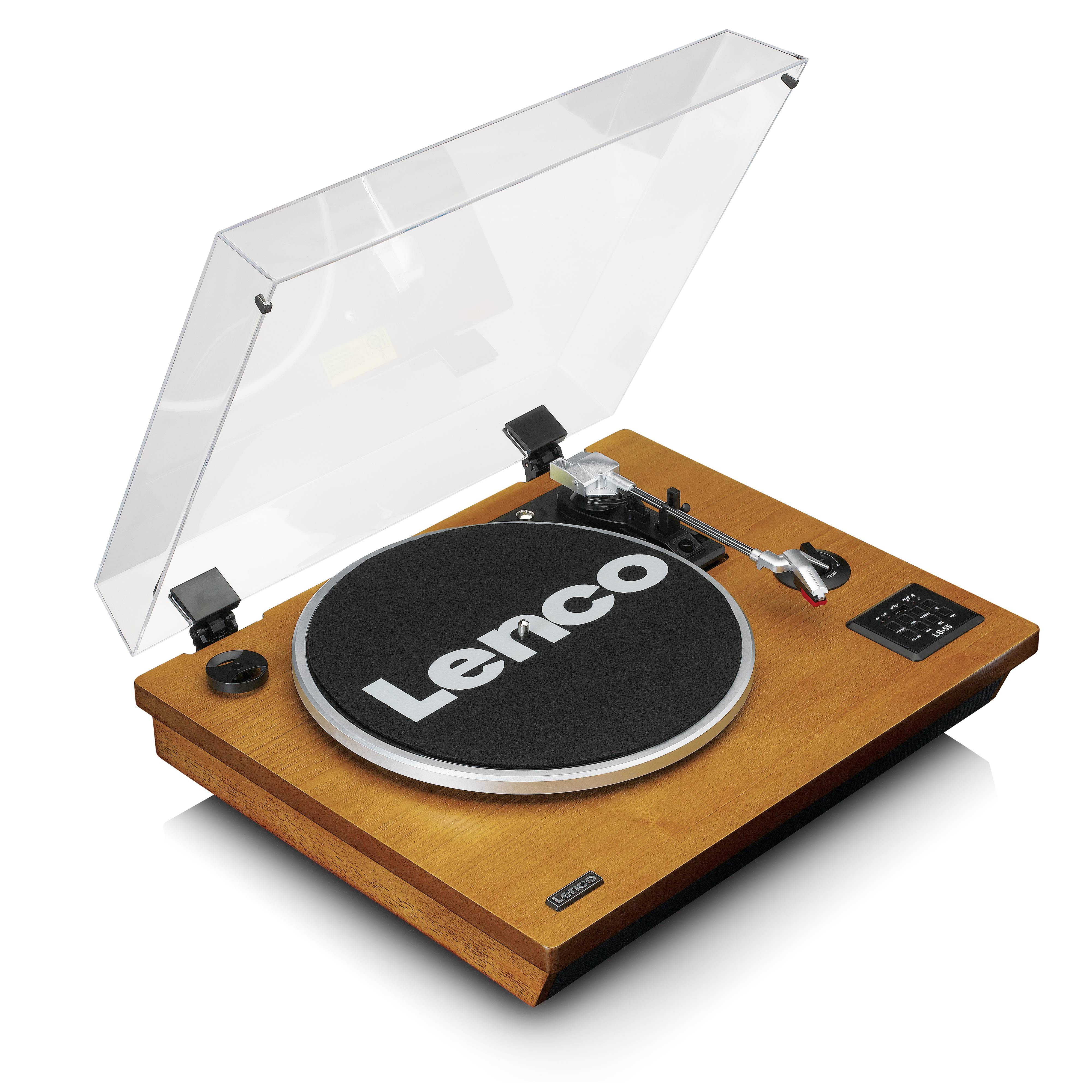 LENCO LS-55WA - Platenspeler met Bluetooth®, USB, MP3, luidsprekers - Hout-2