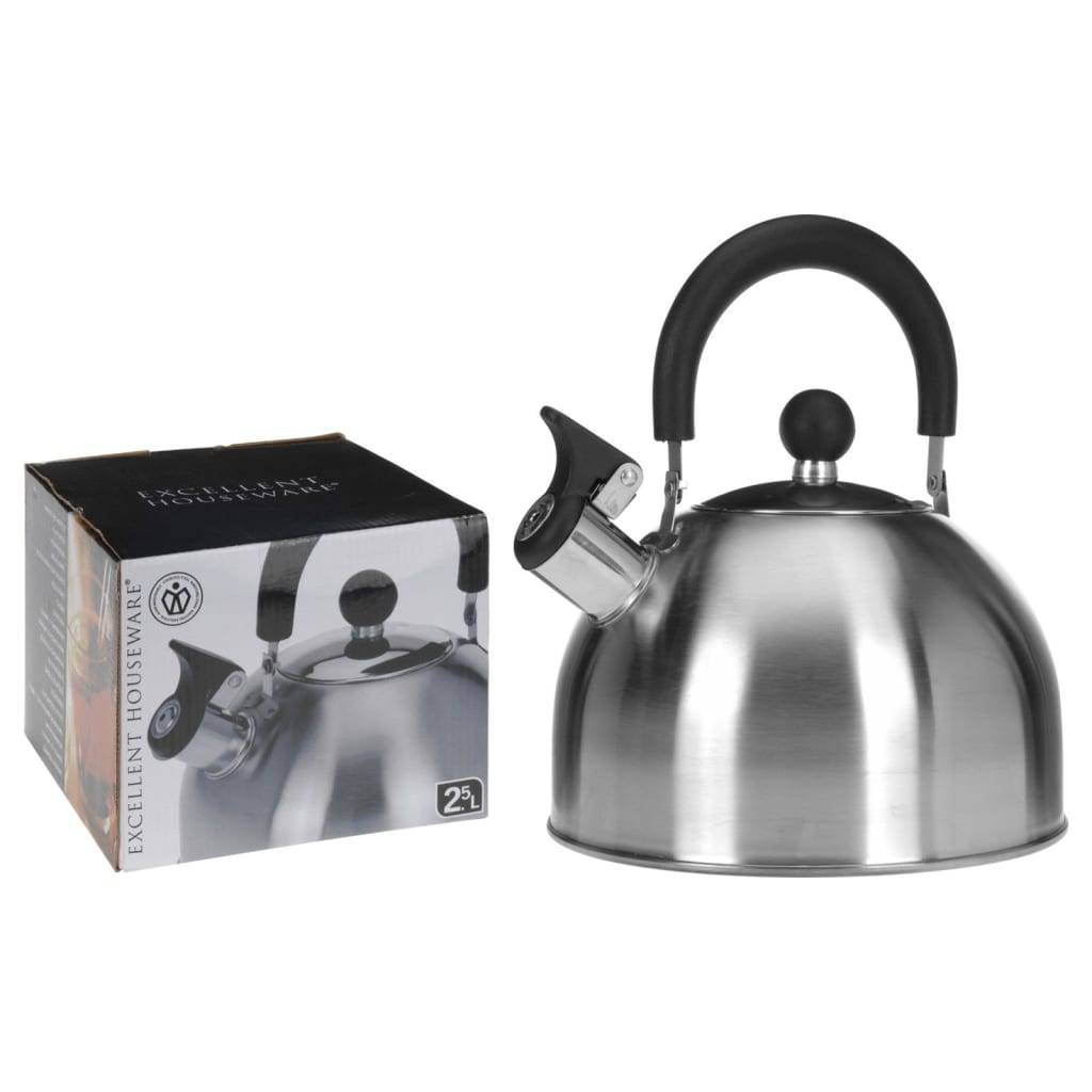 Fluitketel 2.5L RVS/Zwart-1