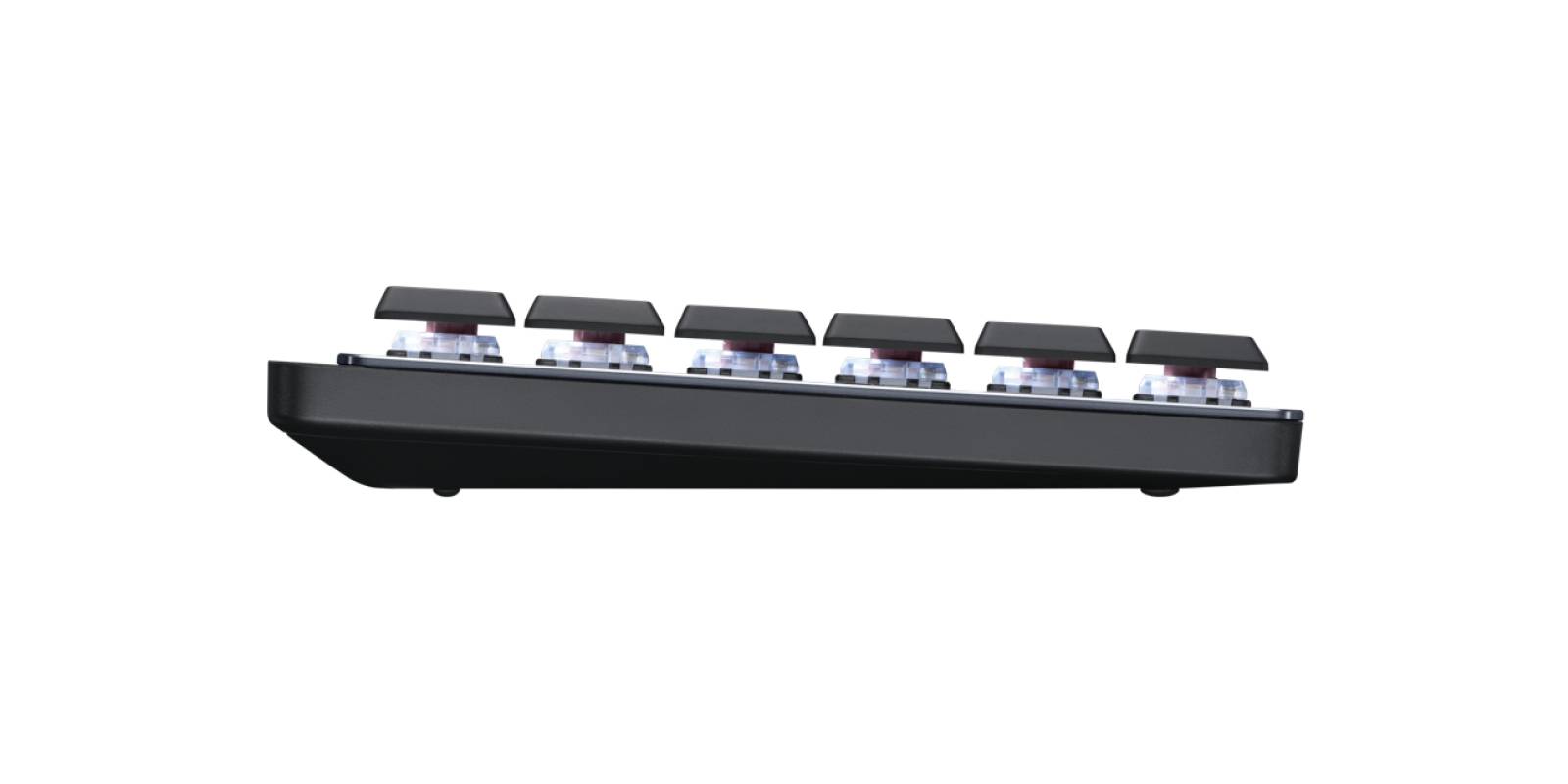 Logitech MX Mechanical Toetsenbord Draadloos QWERTZ, Zwitsers Grijs Easy Switch 3 apparaten, Verlicht, Numeriek toetsenb-1