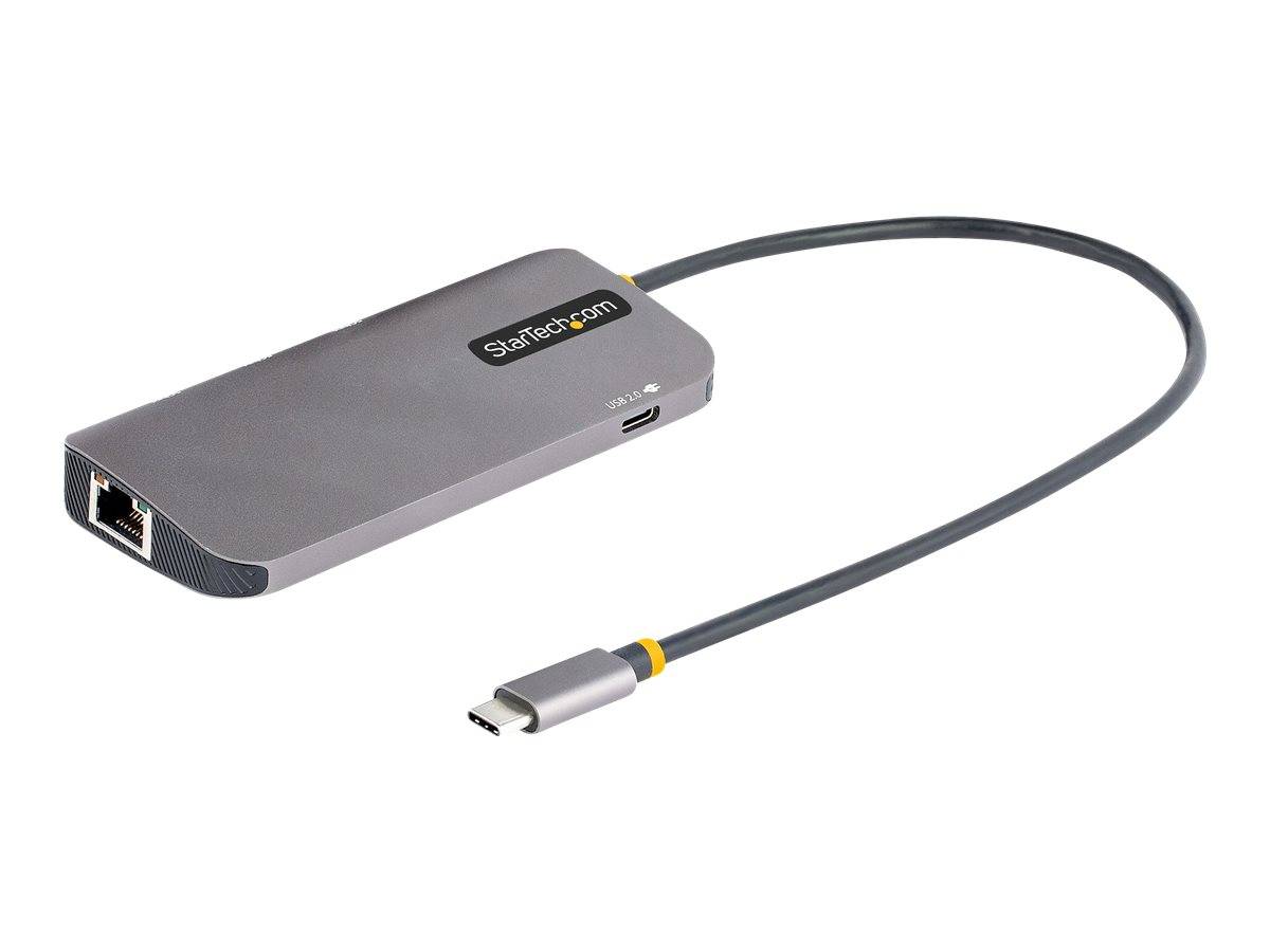 StarTech.com USB C Multiport Adapter, 4K 60Hz HDMI Video Adapter, 3 Port 5Gbps USB-A 3.2 Hub, 100W PD Pass-Through, GbE,-1